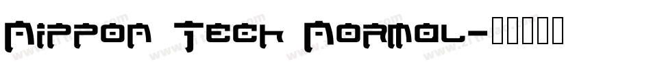 Nippon Tech Normal字体转换